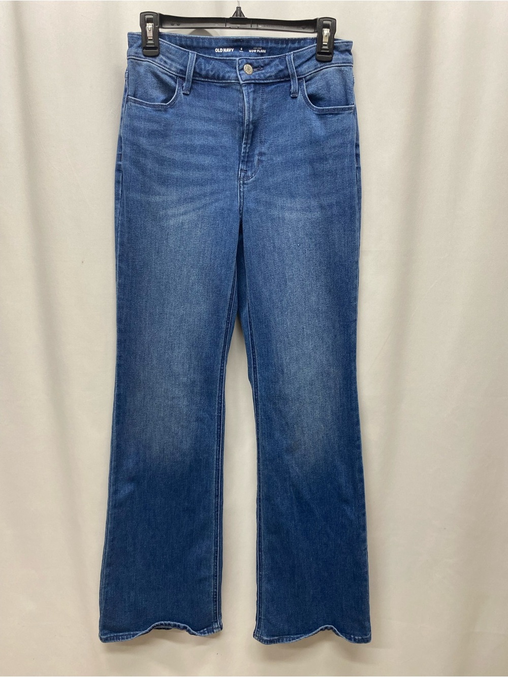 Old Navy jeans high rise wow flare womens size 6 tall denim pants